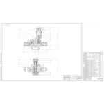 Чертеж Топливоподкачивающий насос двигателя ЯМЗ-236