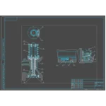 Чертеж Механизм вращения клапана двигателя ЗИЛ-508