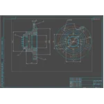 Чертеж Ступица переднего колеса ЗИЛ-4331