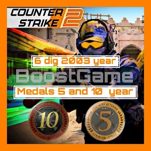 CS 2 🔥 6 dig 2003 год + Медали за 5 и 10 лет службы✅