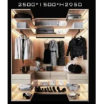 Гардеробный шкаф, 3д модель