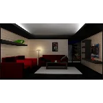 Гостиная, 3д модель