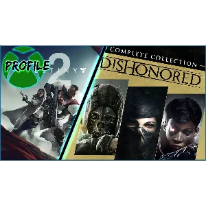 Dishonored The Complete Collection +Destiny 2  XBOX ONE