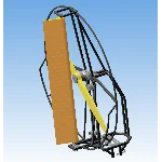 Аэролодка силовая установка - 3D модель в КОМПАС-3D