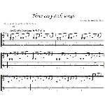 3 легких рок песни - гитара ноты+табы