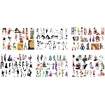 векторный клипарт девушки. женщины, девушки в векторе