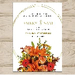 Приглашение на свадьбу Осень №246
