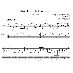 How Deep Is Your Love (Bee Gees) - для гитары