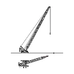 Динамически изменяемый блок крана Liebherr LR1350