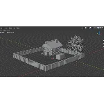 макет дома с уникальным забором