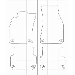 Audi A6 (C6) (04-08) Электронные лекала автоковриков