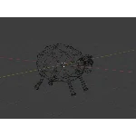 Low Poly овечка