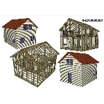 Проект 2-х этажного каркасного дома 7000Х6000мм
