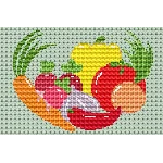 Схема для вышивки крестом "Сочные овощи"