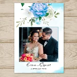 Шаблон фото рамки для свадьбы №11