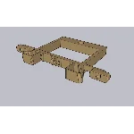 Модель заднего бампера ГАЗ-66 (WPL B24)