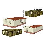 Проект каркасного дома 12500х7000мм