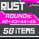 РАСТ ПРЕДМЕТЫ【ТВИЧ ДРОПЫ】Раунды 42+43+44+45 | 58 СКИНОВ