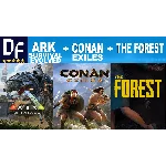 Ark Survival Evolved + Conan Exiles + The Forest |STEAM