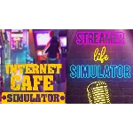 STREAMER LIFE SIMULATOR +INTERNET CAFE SIMULATOR /STEAM