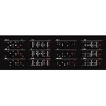 Квартальная календарная сетка 2022 в векторе на русском