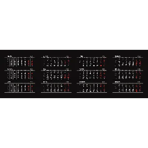 Квартальная календарная сетка 2022 в векторе на русском