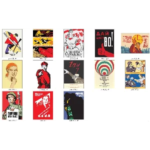 Советские плакаты в векторе формата А4