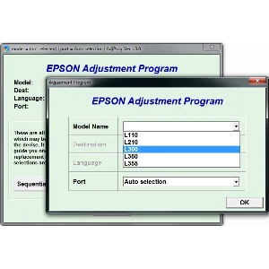 EPSON Adjustment Program Reset-L110 L210 L300 L350 L355