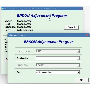 EPSON Adjustment Program Reset-L395