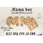Шкатулка для мамы, макет для лазерной резки DXF CDR SVG