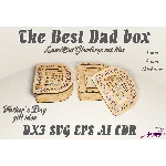 Шкатулка для папы в виде буквы P, макет для лазер.резки