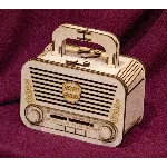 Шкатулка радио, макет для лазерной резки DXF CDR SVG AI