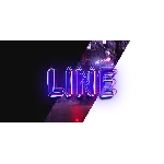 Оригинальная неоновая надпись с красивым эффектом