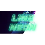 Крутая неоновая надпись с красивым эффектом свечения