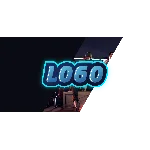 Надпись в спортивном игровом стиле для шапки канала