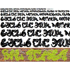 Кириллический шрифт Graffitifil