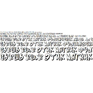 Кириллический шрифт граффити GFTOGraffityS