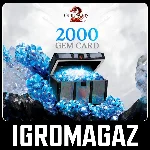 Guild Wars 2 2000 Gems Card🔵Любой регион