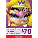 🎁 КАРТА ОПЛАТЫ NINTENDO ESHOP — 70 USD [USA]