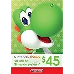 🎁 КАРТА ОПЛАТЫ NINTENDO ESHOP — 45 USD [USA]