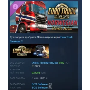 Euro Truck Simulator 2 Norwegian Paint Jobs Pack STEAM