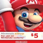 NINTENDO ESHOP CARD 5$ USD ✅(USA)
