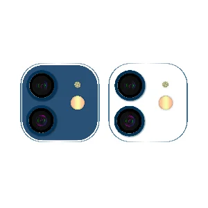 Айфон 12 - объективы камер на белом фоне изолят