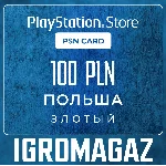 Карта PlayStation(PSN) 100 PLN (Злотых)🔵Польша