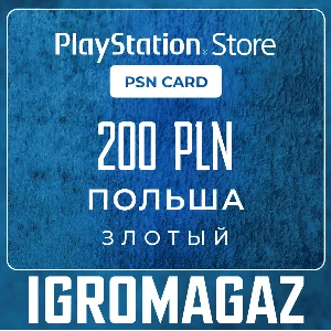 Карта PlayStation(PSN) 200 PLN (Злотых)🔵Польша