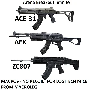 Arena Breakout Infinite. Скрипты для logitech. Пак 1
