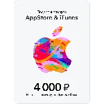🍏Подарочная карта Apple App Store & iTunes 4000 руб🔥