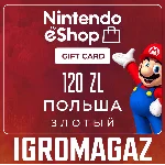 Карта Nintendo eShop 120zł PLN(Злотых) 🔵Польша