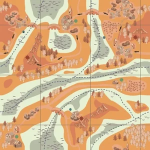 Бесшовный декоративный фон, имитирующий старую карту