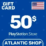 ⭐️Карта Пополнения PSN 50$ (USD) США